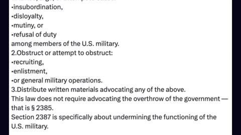 “X” POLITICIANS TELLING OUR MILITARY, “DO NOT OBEY!” SHOULD BE ARRESTED!