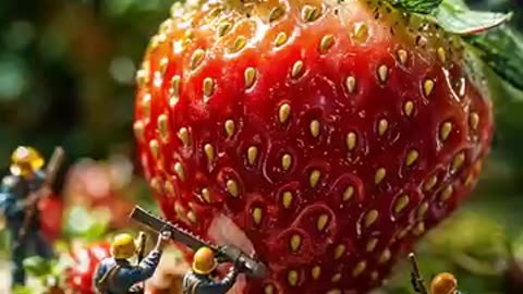 Little men with fruits