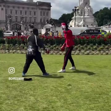 This influencer fights a random fan everyday until he gets knocked out and today he fought Deji 😭😭😭