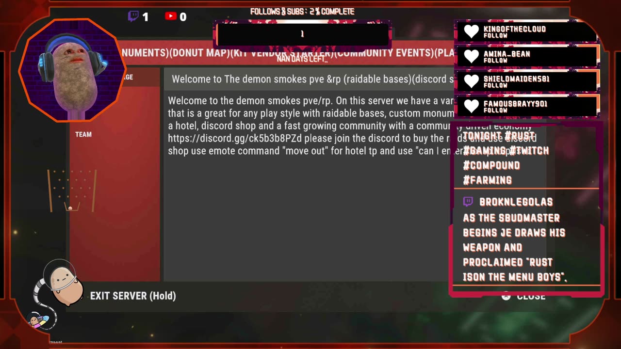 sbudmaster new streamer, feedback welcome