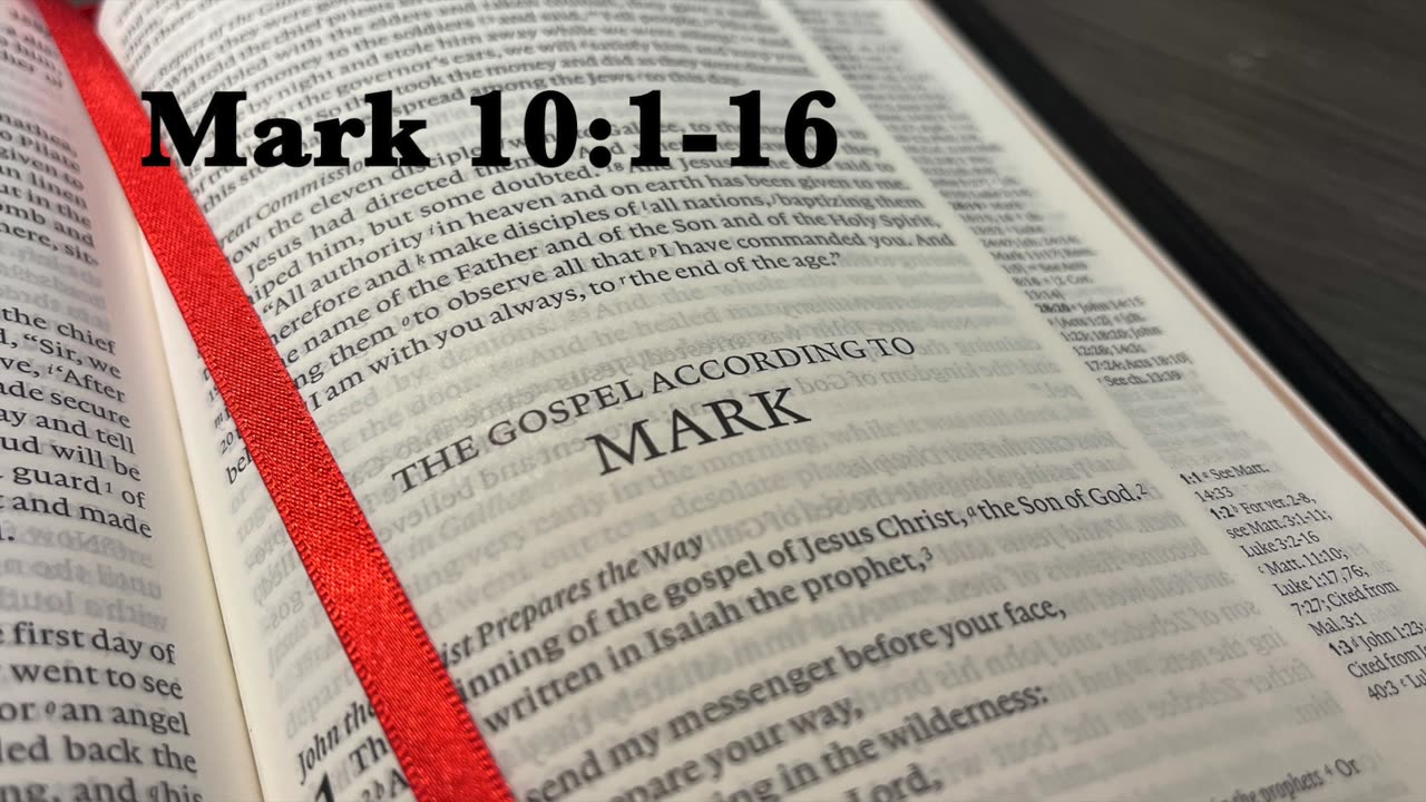 Mark 10:1-16 | Divorce | Lucas Crawford