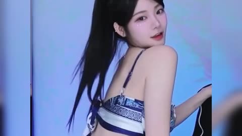 Sexy and charming Korean girl dancing very well