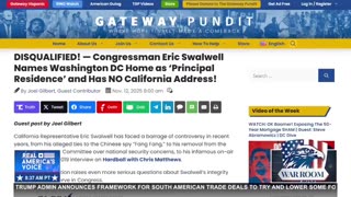 JOEL GILBERT: Eric Swalwell’s finances are a mess. Mountains of debt, unpaid loans