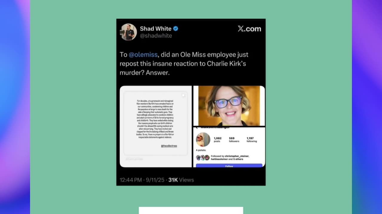 Ole Miss fires staff member for mocking Charlie Kirk’s assassination
