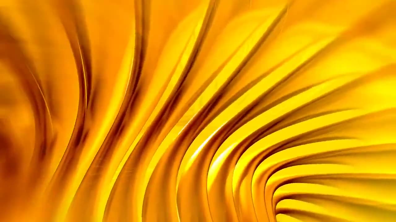 Spinning Golden Yellow Abstract Background Animation | Glowing Loop