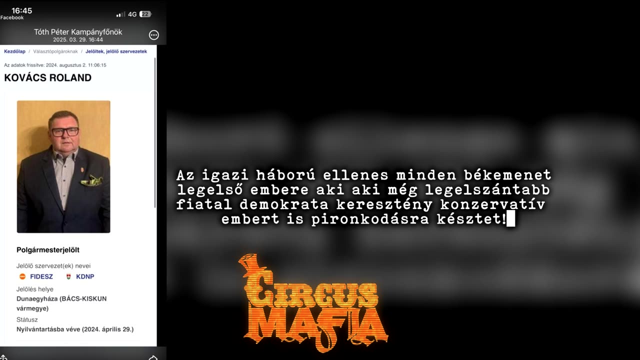 Kovács Roland mélykeresztény békepárti fideSS fsz