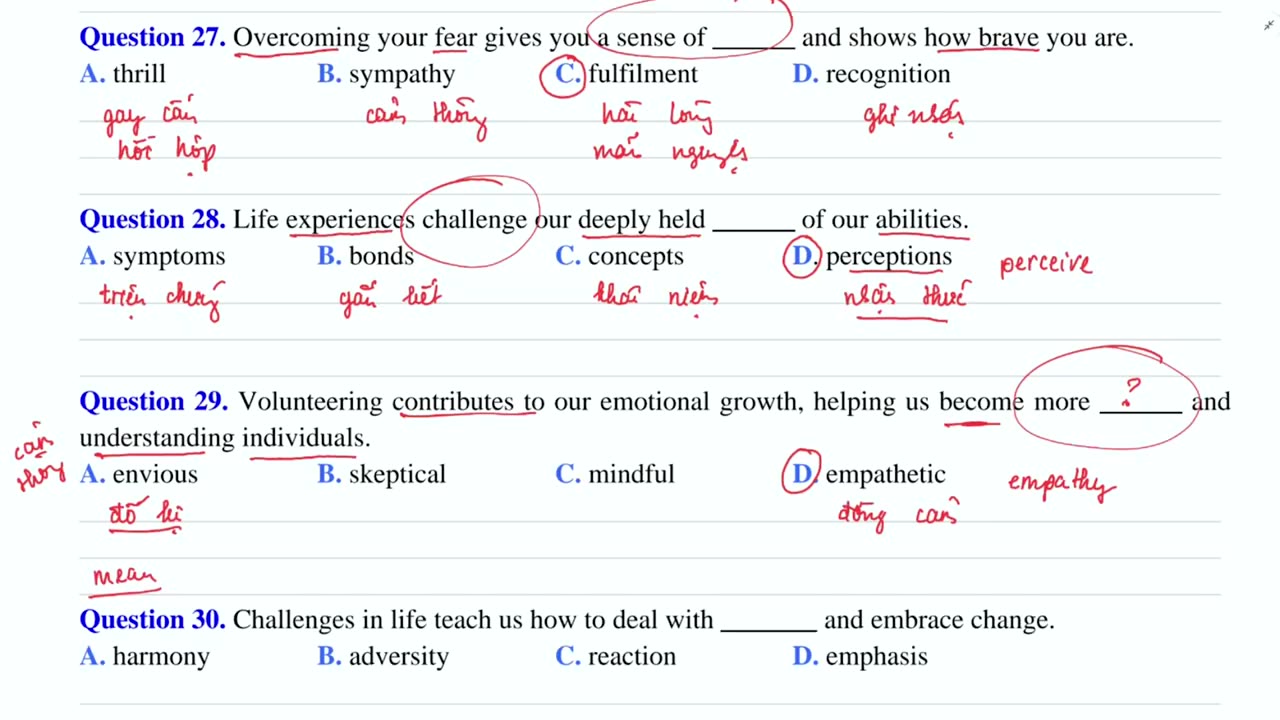 19. Bài 10 Từ vựng chuyên sâu Chủ đề Problems and Experiences