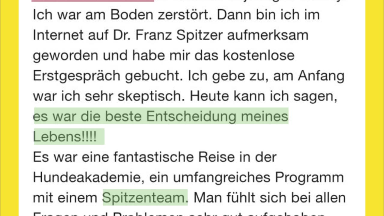 Seine Kunden sind begeistert