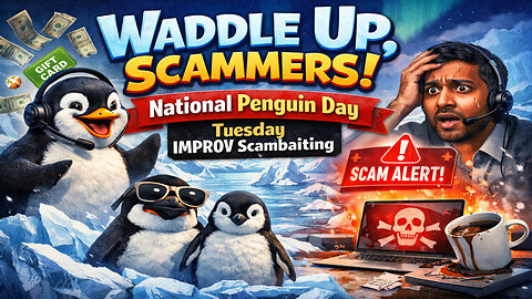 Waddle Up, Scammers: National Penguin Day | Tuesday IMPROV Scambaiting #410