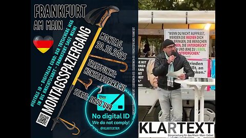 "Digitale ID - Digitaler Euro: der totsichere Weg in die Knechtschaft - Frankfurt sagt NEIN!"