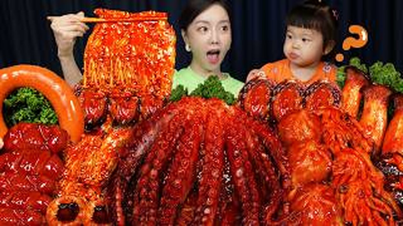 Spicy 🔥 Octopus Seafood Boil with Enoki Mushrooms & Kielbasa Sausages | Ssoyoung Style Recipe