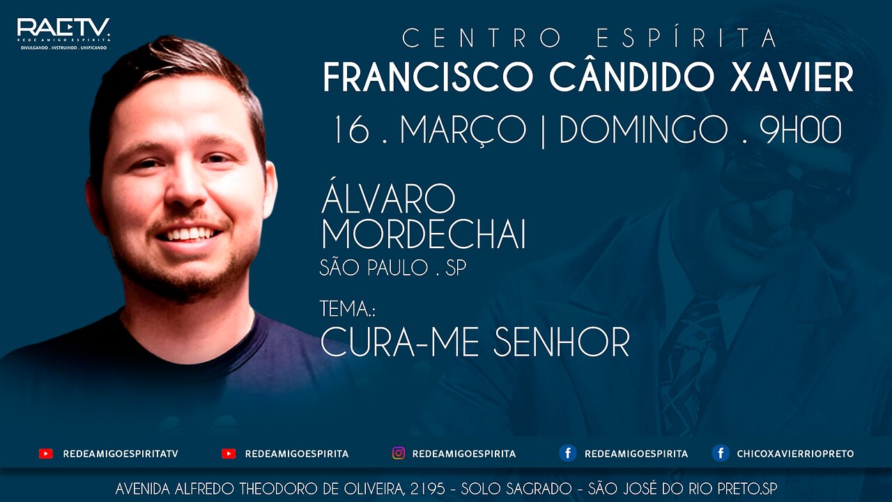 Cura-me Senhor - Palestra com Álvaro Mordechai