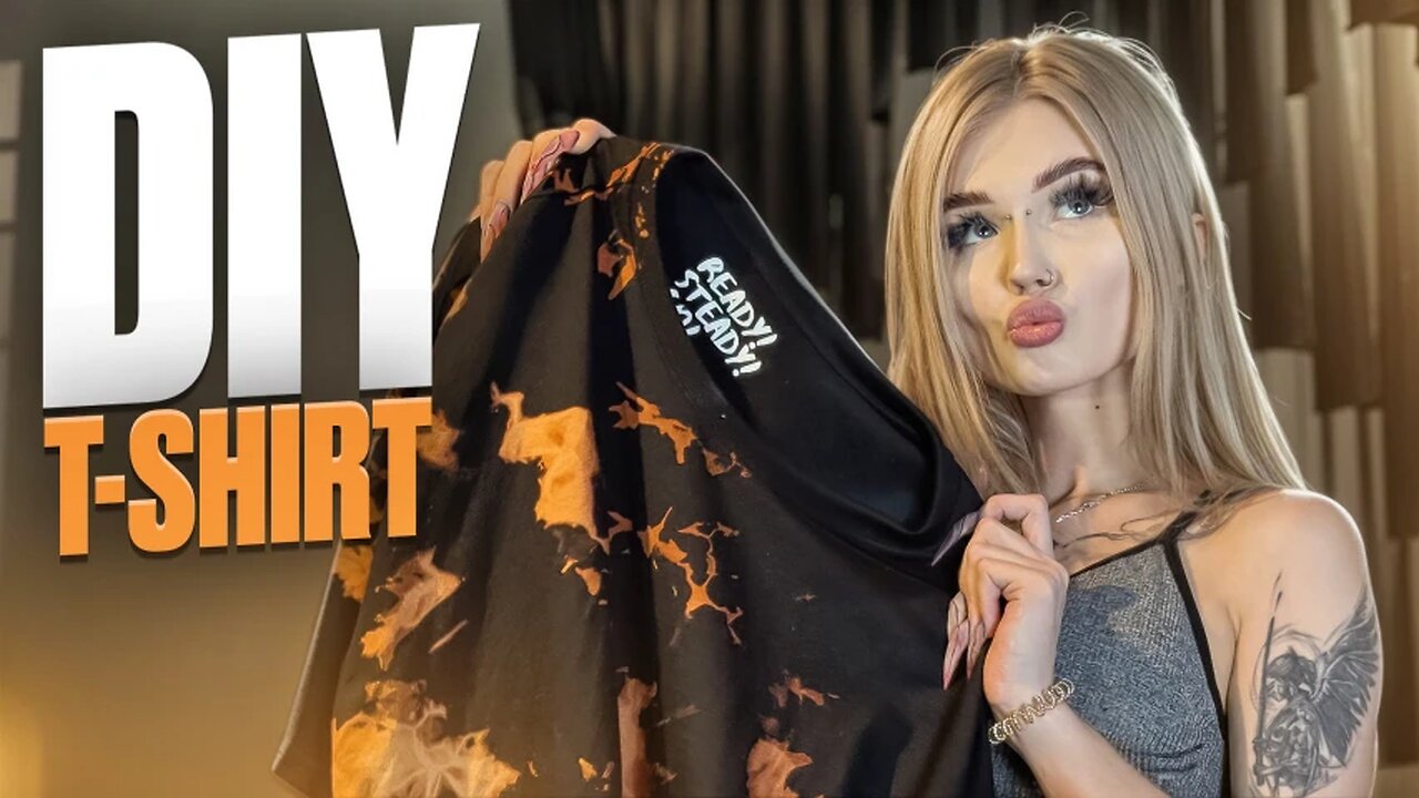 DIY T-Shirt Transformation 👕✨ From Basic to Wow!