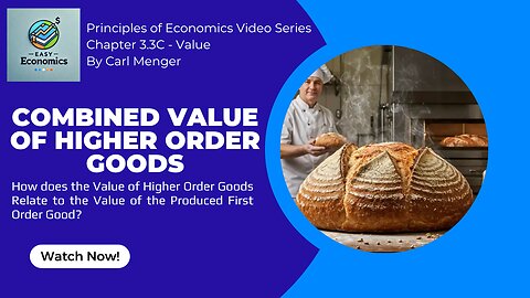 Principles of Economics by Carl Menger Chapter 3.3C - Combined Value of Higher Order Goods