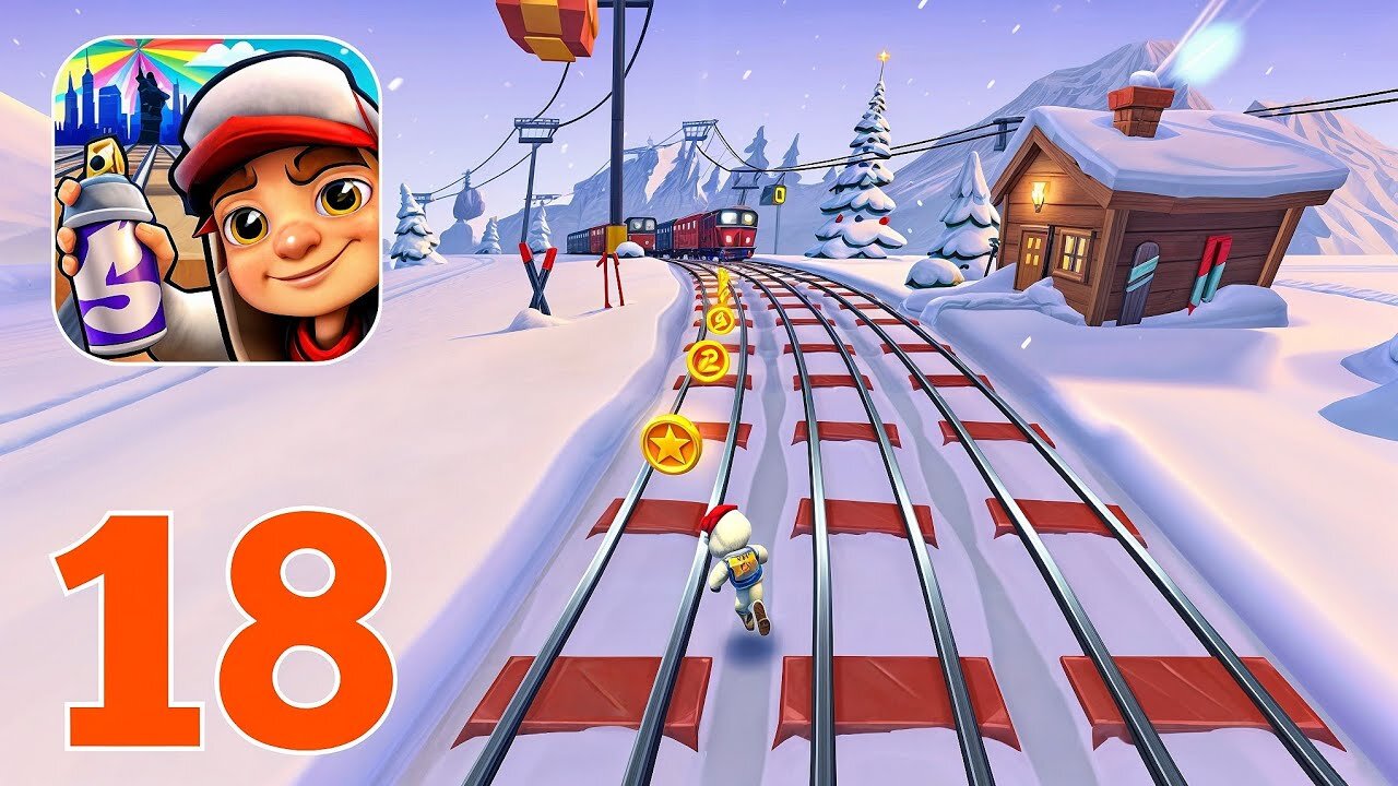 Subway Surfers - Gameplay Walkthrough Part 18 - Winter Celebration (iOS, Android)