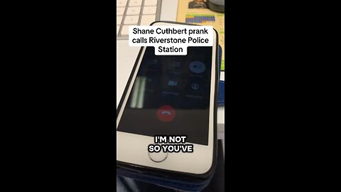 Shane Cuthbert prank calls police station PART 1