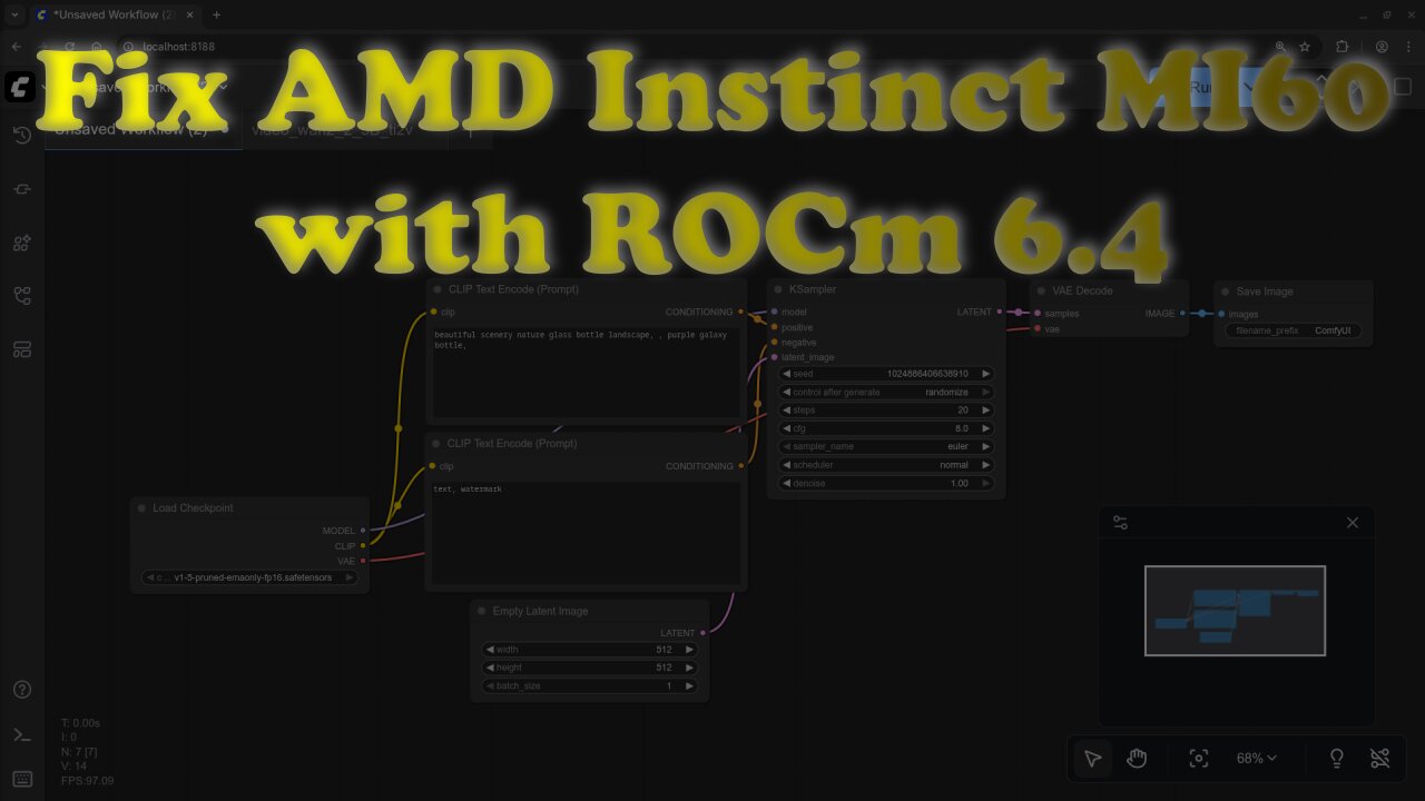 How to Fix Unsupported AMD Instinct MI60 with ROCm 6.4 and ComfyUI on Linux!