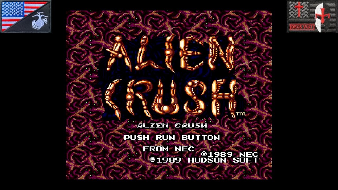 Alien Crush (TurboGrafx-16 - Attract Mode) [NA Version of "エイリアン・クラッシュ"]