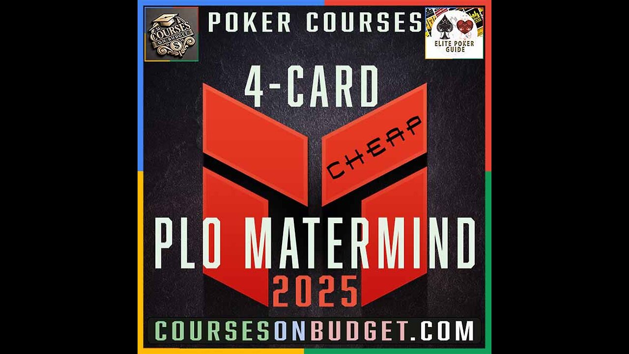 PLO MASTERMIND 4-CARD PLO Cheap