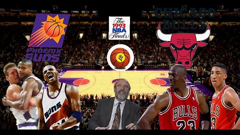 "Phoenix Suns vs Chicago Bulls" 1° GAME FINALES'93 (09 de Junio, 1993) con Ramón Trecet
