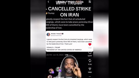 Why Trump Cancelled Strike On Iran😱