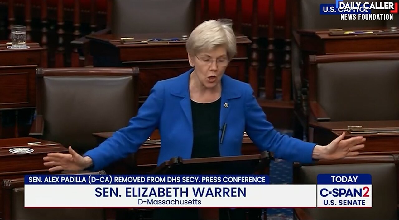 Elizabeth Warren Makes WILD Claims Over Removal Of Senator From Press Briefing