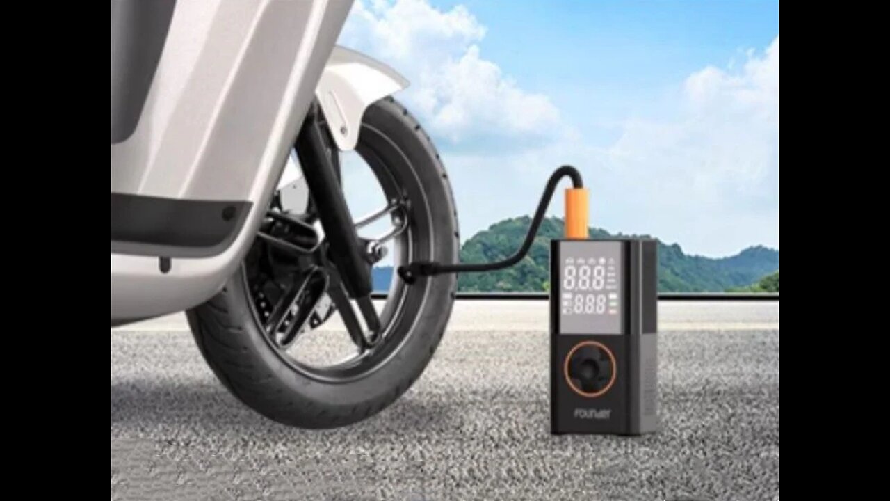 Car Wireless Portable Tire Inflator with Tire Pressure Monitoring