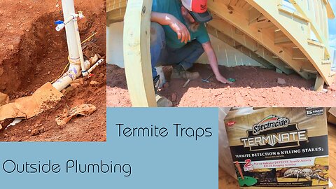 Outside Plumbing & Termite Traps