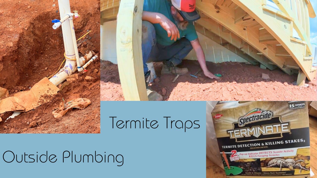 Outside Plumbing & Termite Traps