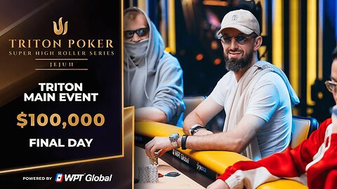 En direct : $100K NLH Main Event – Event #9, Final Day | Triton Poker Series Jeju II 2025