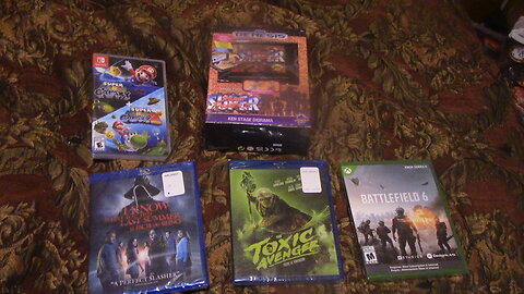 Birthday Pickups Blu-Ray And Xbox Series X And Switch And Super Street Fighter 2 Collectable