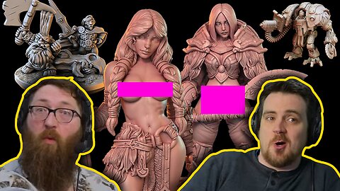 Kickstarter Miniatures 49 - Tom Gets Gnomed - Tom and Ben