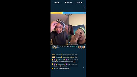 FLAWLESS SISTERS SHANTEL AND MEEKA CHIT CHATTING LINED PK BIGO LIVE