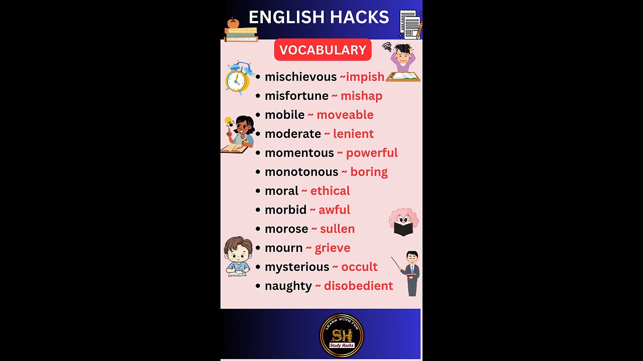 Most important daily use vocabulary for exam 2025 03 #studyhacks123 #vocabulary #english #shorts
