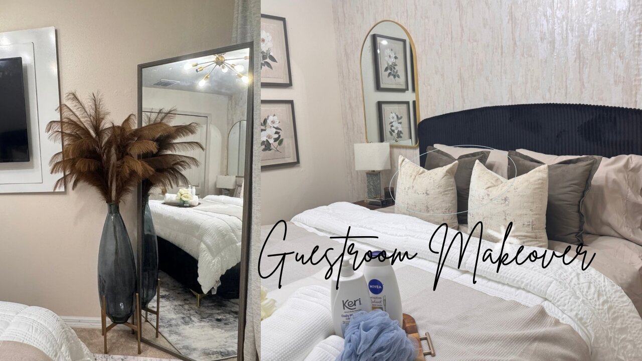 HOUSE TO HOME| Small Guest bedroom makeover|