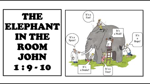 THE ELEPHANT IN THE ROOM JOHN 1:9-10