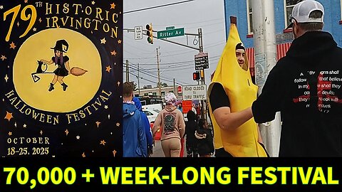 Street Preaching and Ministering at the Historic Irvington halloween Festival | Ephesians Chapter 5