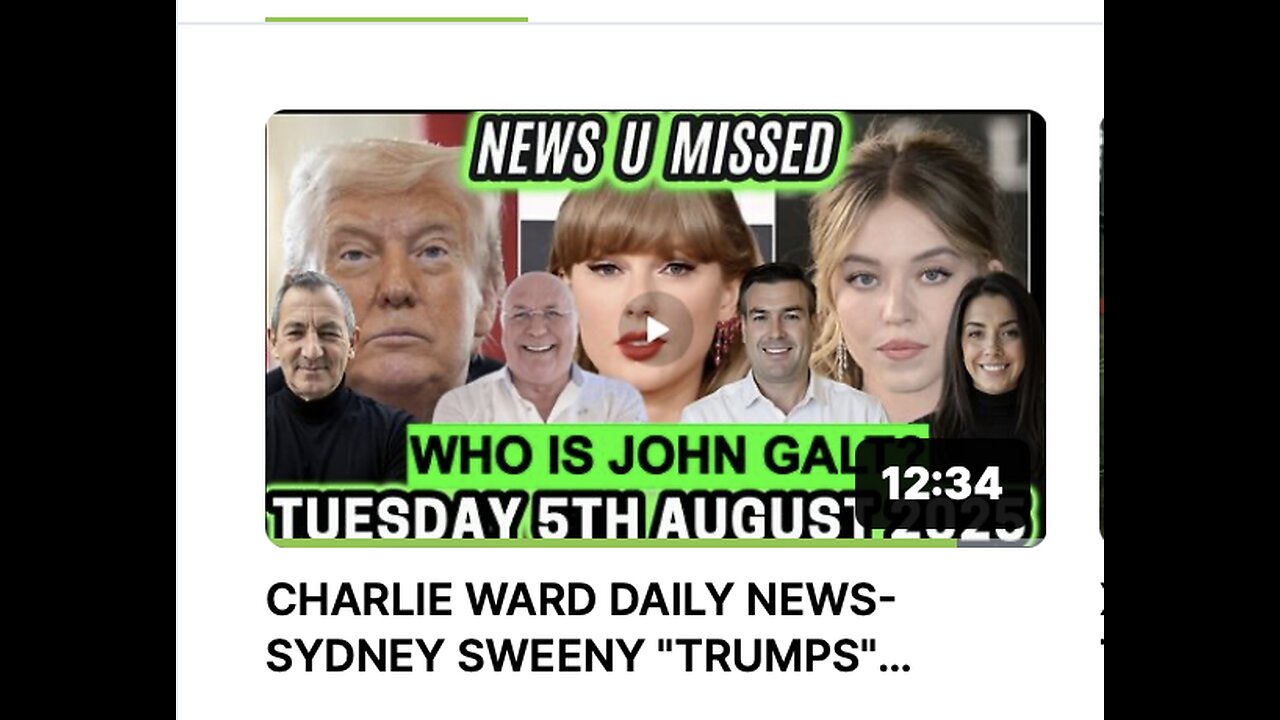 CHARLIE WARD DAILY NEWS- SYDNEY SWEENY "TRUMPS" TAYLOR SWIFT. BLOCKCHAIN EXPLODES.