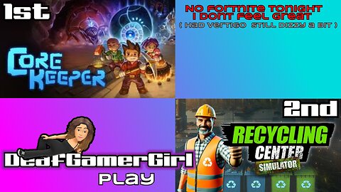 DGG Play Core Kepper then Recycling Center Simulator