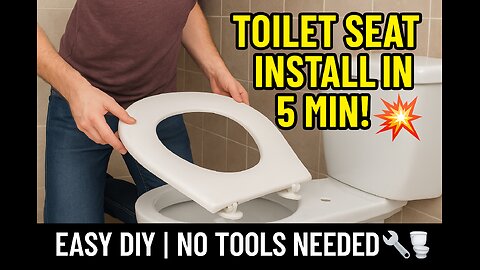 How to install toilet seat in 5 minutes