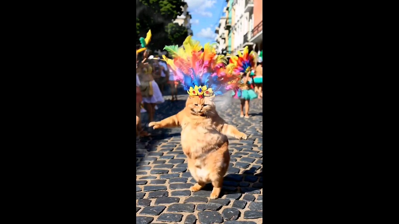Ai cat dancing