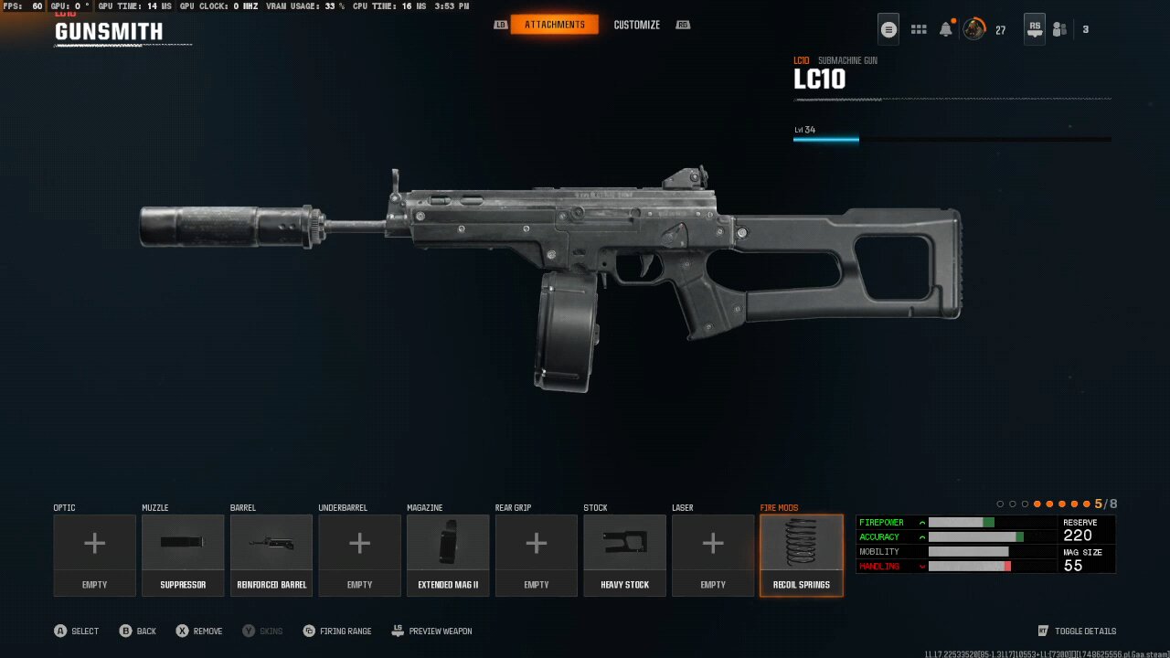 lc10 class setup