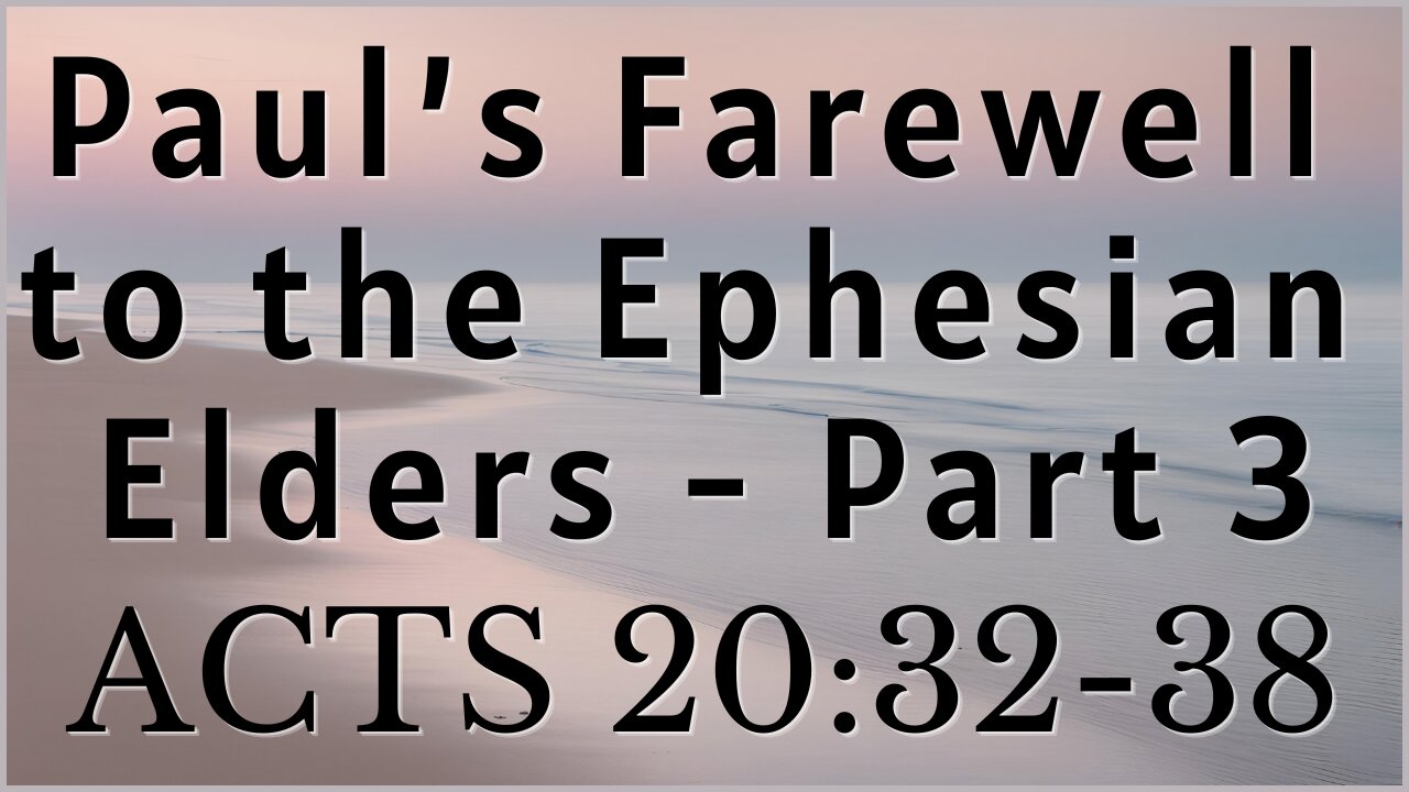 ECF Livestream 03-30-2025 | Acts 20:32-28_Kevin Salinas | Worship with Dan Smith
