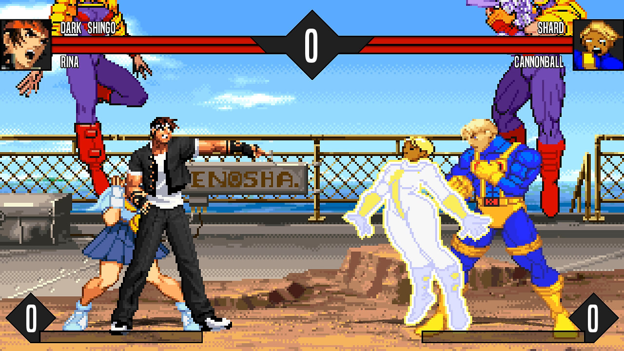 MUGEN - Dark Shingo & Rina vs. Shard & Cannonball - Download