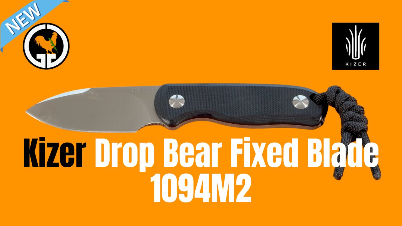 Kizer Drop Bear Fixed Blade 1094M2