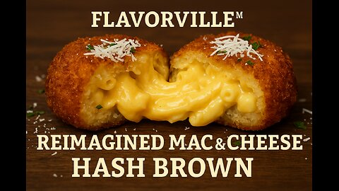FlavorVille™ Reimagined Mac & Cheese Hash Brown | Super Cheesy & Crunchy