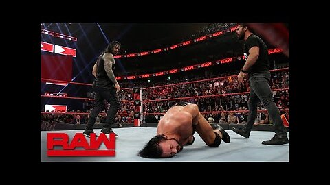 Roman Reigns and Seth Rollins save Dean Ambrose from 4-on-1 beatdown Raw, Feb
