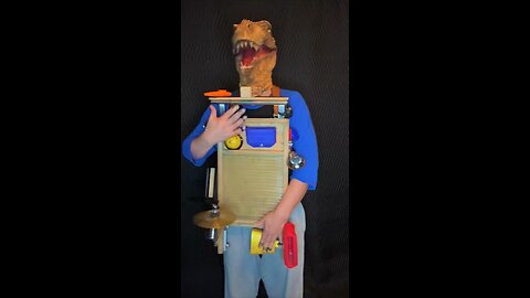 Dinosaur doohickey drumming