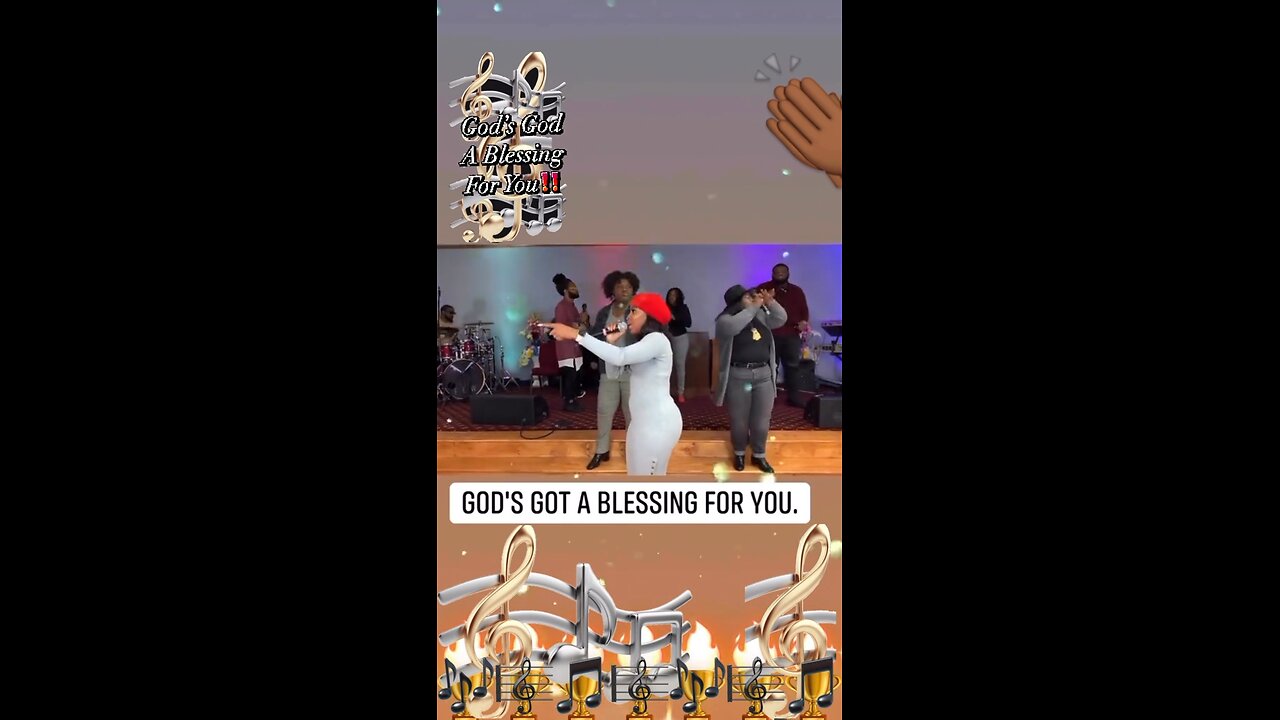 God’s got a blessing for you 🎤🎶🎵