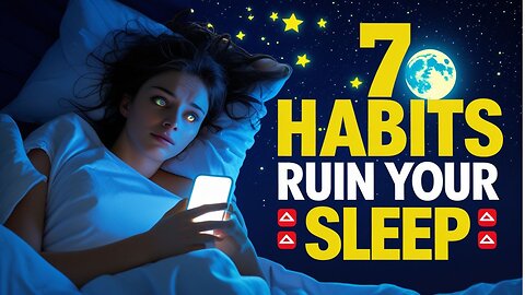 7 Nighttime Habits That Ruin Your Sleep 😴 | Stop These for Better Rest